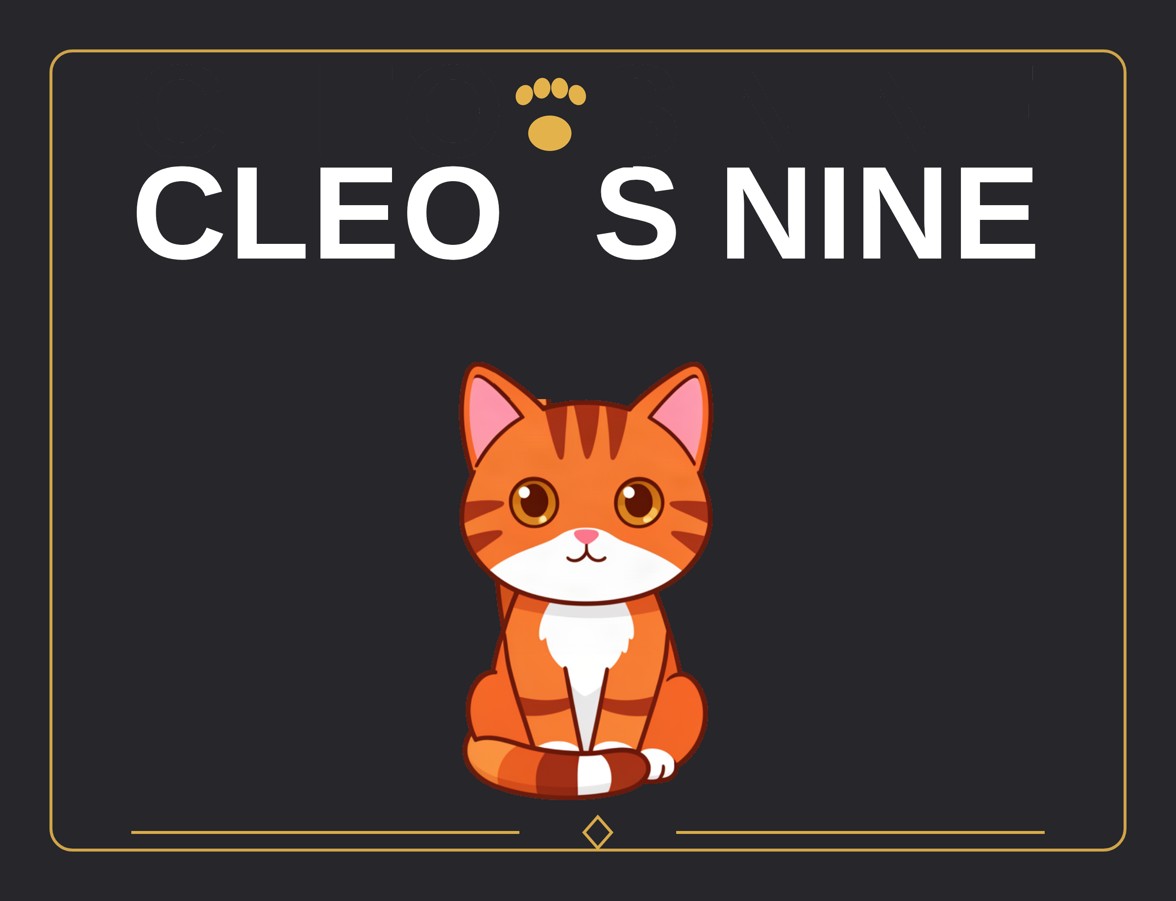 Cleos Nine — Wortmarke mit Cleo, der Katze